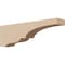 Ekena Millwork 3"W x 18"D x 6"H Thin Asheboro Rough Cedar Woodgrain TimberThane Corbel, Primed Tan CORUR03X18X06ASHRCPR - alternate 1